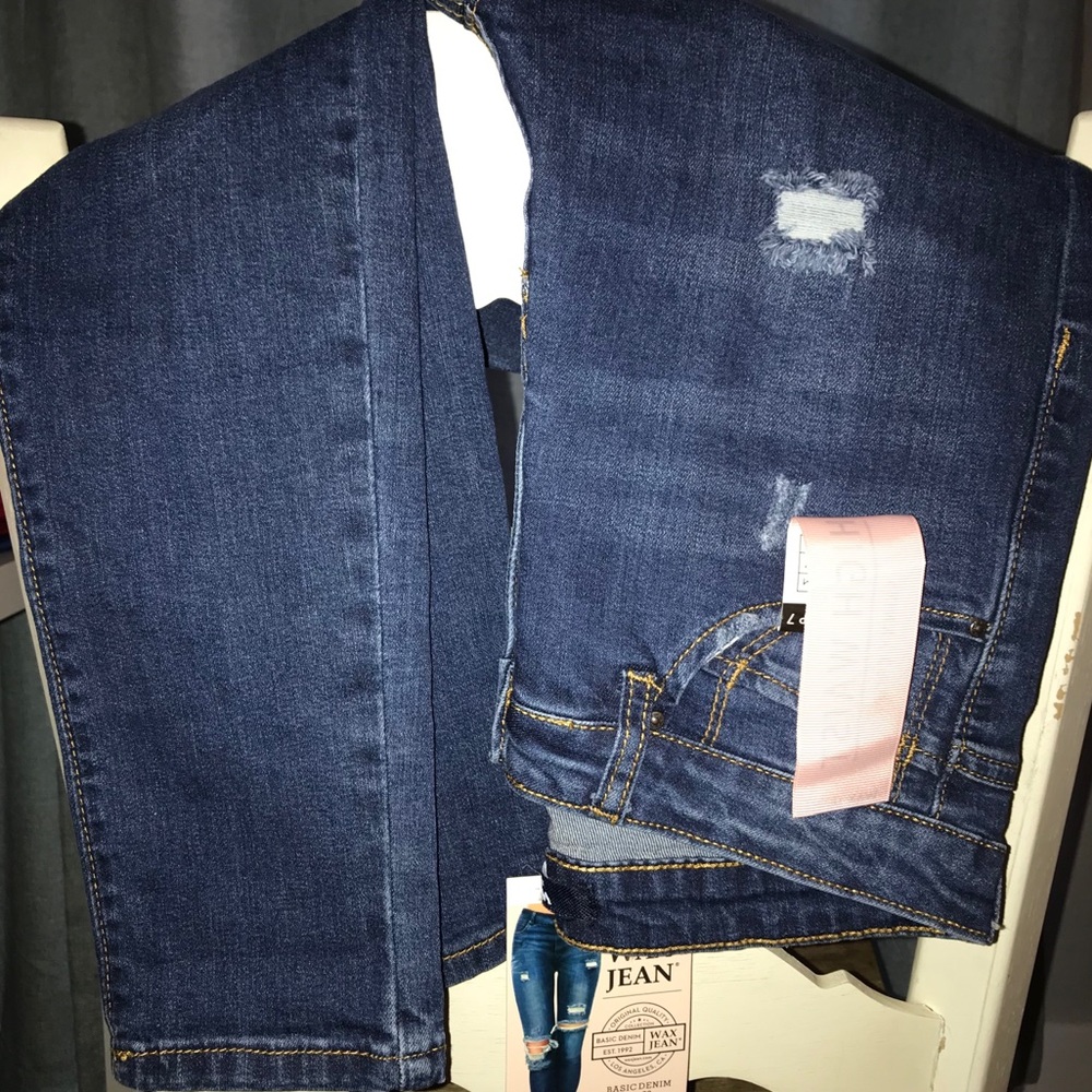 Wax Skinny Crop Jeans